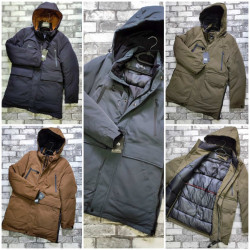 Куртки зимние мужские (хаки) оптом Китай 37194680 08-42