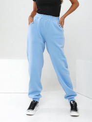 Спортивные штаны женские БАТАЛ с начесом оптом 70459163 5283-164