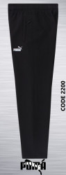 Спортивные штаны мужские на флисе (черный) оптом 92061753 2200-11