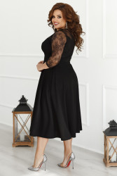 Сукні жіночі БАТАЛ (чорний) оптом BELUZA 