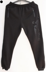 Спортивные штаны мужские на флисе (black) оптом 25784039 05-20