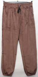 Спортивные штаны женские БАТАЛ на меху оптом 14309876 B506-48