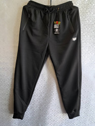 Спортивні штани (чорні) БАТАЛ чоловічі оптом