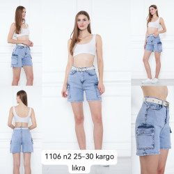 Шорты джинсовые женские оптом 37862015 1106-2-3