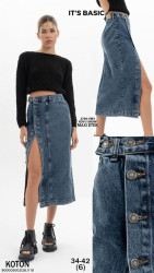 Юбки джинсовые женские ITS BASIC оптом 50937182 2790-4-46