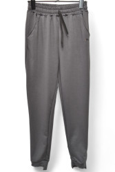 Спортивные штаны женские БАТАЛ (серый) оптом 49512867 05-8