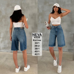 Шорты джинсовые женские NEVA оптом 67298045 4328-2