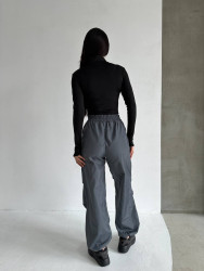 Спортивні штани жіночі (темно-сірий) оптом