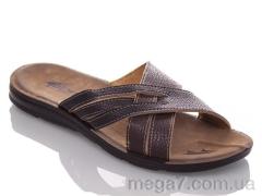 Шлепки, DeMur оптом M6836 black-brown