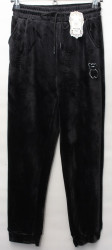 Спортивные штаны женские БАТАЛ на меху оптом 06492137 B501-111