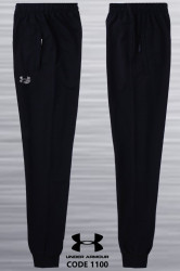 Спортивные штаны мужские на флисе (черный) оптом 74608591 1100-16