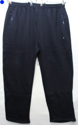 Спортивные штаны мужские на байке БАТАЛ (dark blue) оптом Турция 27659103 5846-1