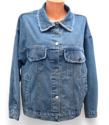 Куртки джинсовые женские БАТАЛ оптом 43958017 975-14