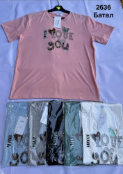 Футболки женские БАТАЛ оптом 78105492 2636-7