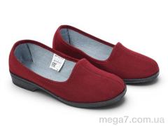 Тапки, Rai shoes оптом 56125201 бордовий