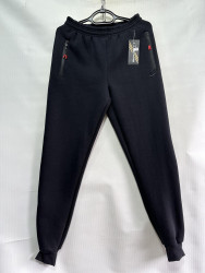 Спортивные штаны мужские на флисе (темно-синий) оптом 83459201 03-18