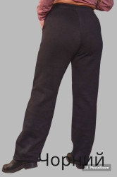 Спортивні штани жіночі БАТАЛ на флісі оптом