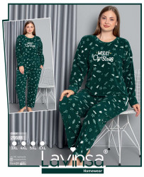 Ночные пижамы женские БАТАЛ оптом 32647905 20588-1