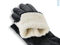 Перчатки, Королева оптом 077Ж шкіра вовна black