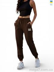 Спортивные брюки, Margo оптом 100231MU шоколад