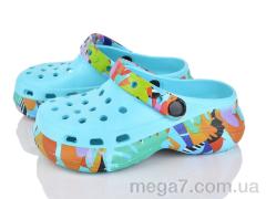 Кроксы, Alimama-Girnaive оптом 817 l.blue