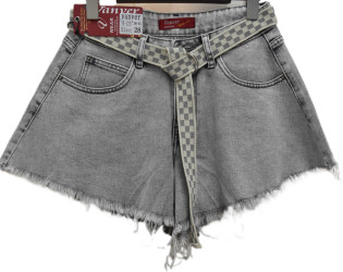 Шорты джинсовые женские ПОЛУБАТАЛ оптом 03847521 123-217