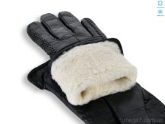 Перчатки, Королева оптом 0229Ж шкіра вовна black