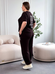 Костюмы женские БАТАЛ (3-ка) оптом Мис Елегант 64218530 517-30