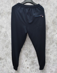 Спортивні штани чоловічі БАТАЛ (темно-синій) оптом  