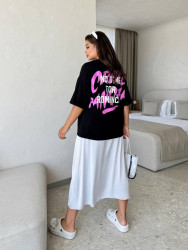 Футболки жіночі (чорний) оптом VALERIA BUTIK  