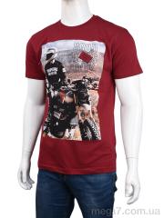 Футболка, Мир оптом 3707-091-2 bordo