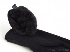 Перчатки, PAIDI оптом 301 плащівка-текстиль black