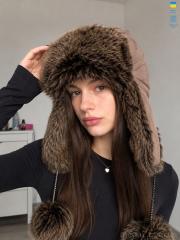 Шапка, Mabi оптом 1044 бежевий