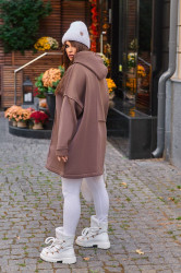 Платья женские на флисе БАТАЛ оптом 54726893 441-21