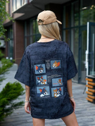 Футболки жіночі (темно-сірий) оптом