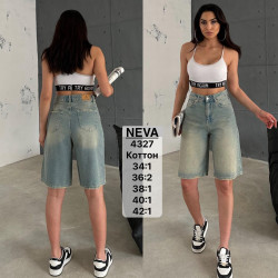 Шорты джинсовые женские NEVA оптом 63415907 4327-3