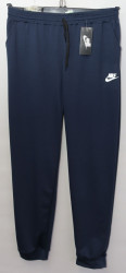 Спортивные штаны женские БАТАЛ (dark blue) оптом 09472318 007-28
