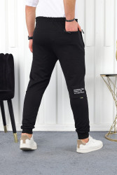 Спортивні штани чоловічі БАТАЛ (чорний) оптом 2BRO 