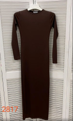 Платья женские (коричневый) оптом 52179308 2817-29