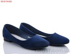 Балетки, QQ shoes оптом XF58 d.blue
