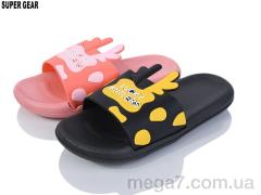 Шлепки, Super Gear оптом 02-759 black-pink mix
