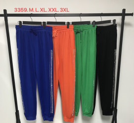 Спортивные штаны женские (зеленый) оптом 32095746 3359-3