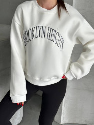 Свитшоты женские на флисе оптом 97653821 0007-108