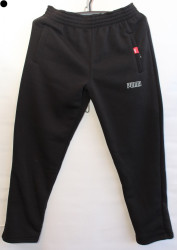 Спортивные штаны мужские на флисе (black) оптом 10562749 01-3