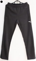 Спортивные штаны мужские на флисе (black) оптом 46279850 01-6