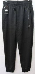 Спортивные штаны мужские БАТАЛ (black) оптом 28034719 6036K-117