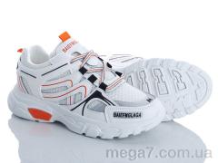 Кроссовки, Class Shoes оптом A190 бежево-бело-оранжевый