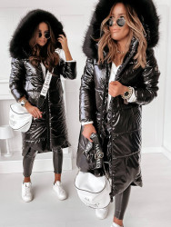 Куртки зимние женские (черный) оптом 25801794 735VL-13