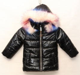 Куртки зимние детские (черный) оптом 72914650 68-8