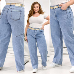 Джинсы женские БАТАЛ оптом 19084653 228-12